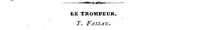 type description of Trochilus fallax
